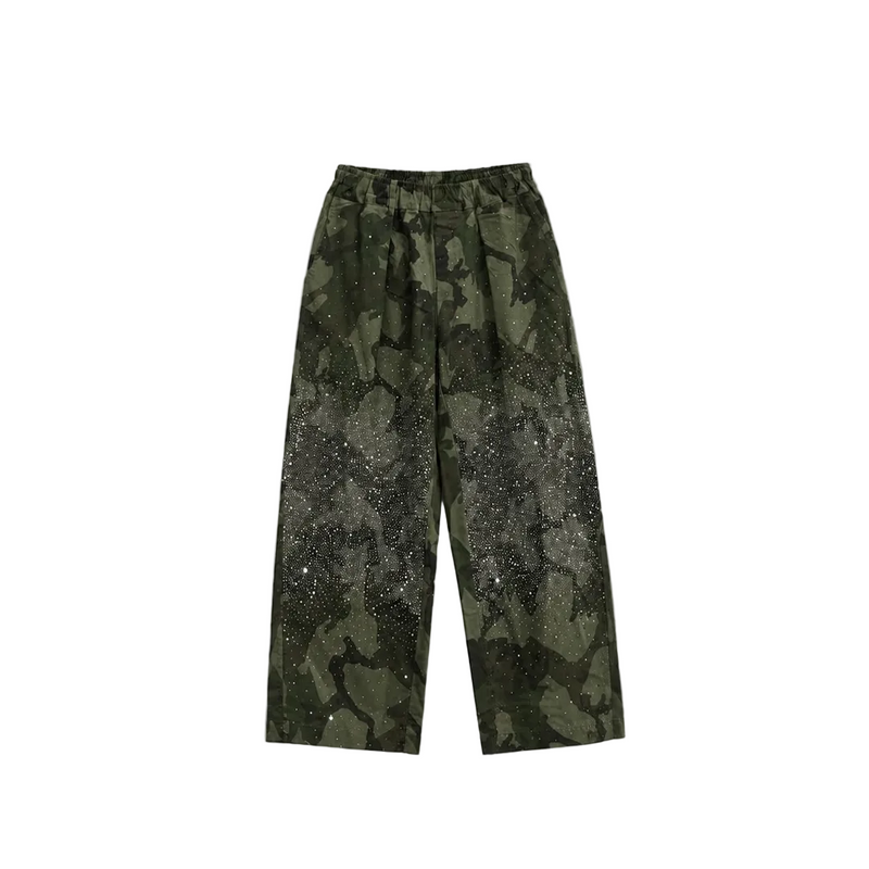 PANTALON CAMUFLAJE STRASS