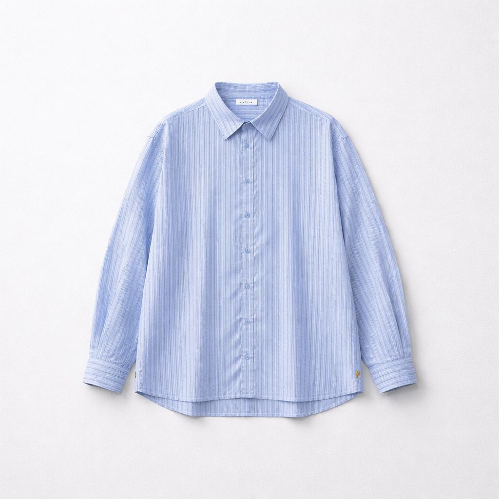 CAMISA BOXY AZUL DE RAYAS