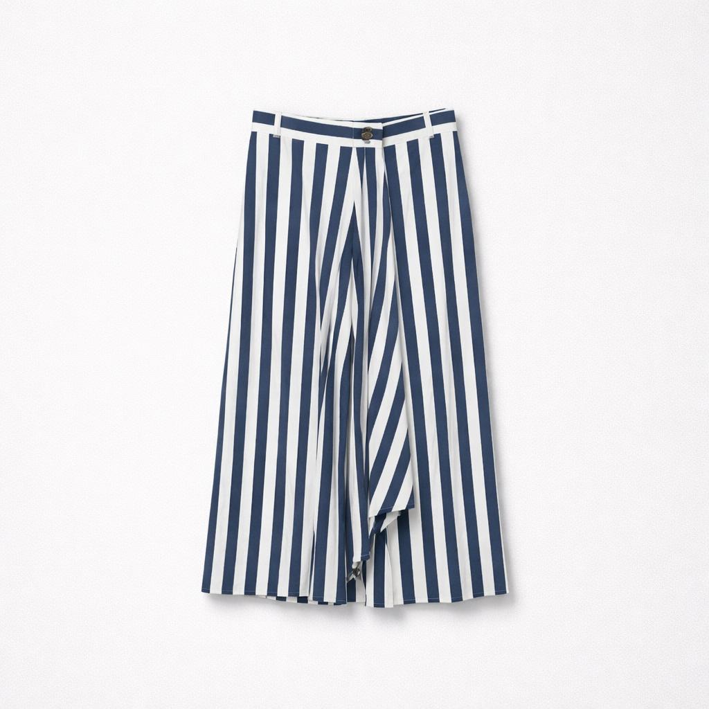FALDA MIDI  RAYAS MARINERO