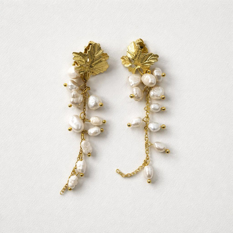 PENDIENTES RACIMO PERLAS